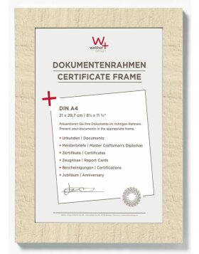 A4 certificate frame cream-white Home