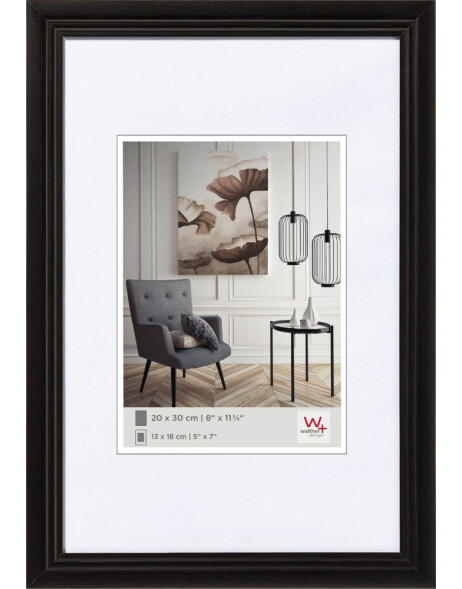 Living wooden frame 10x15 cm black