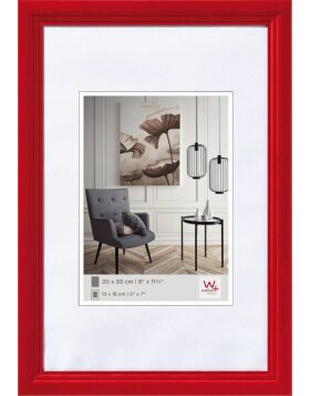 Living wooden frame 30x45 cm red
