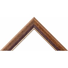Marco de madera H091 roble antiguo 7x10 cm cristal antirreflejos