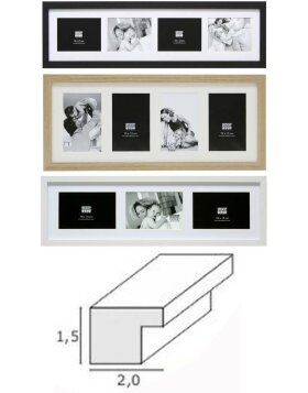 Wooden gallery frame S66K 10x15 cm, 13x18 cm and 15x20 cm...