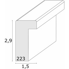 Holzrahmen S223K 13x18 cm weiß