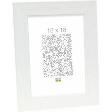 wooden frame S226K white 18x24 cm