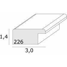 Marco de madera S226K 24x30 cm blanco