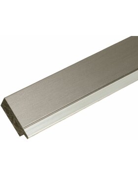 Kunststof lijst s41n staal-zilver 24x30 cm