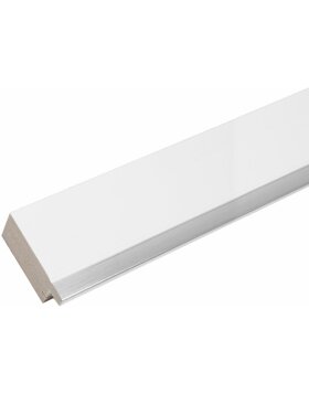 Kunststoffrahmen S41N weiß-silber 13x18 cm