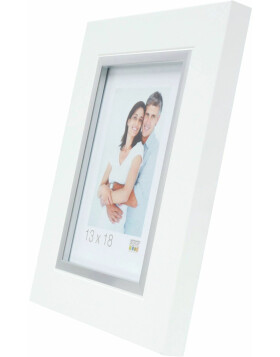 plastic frame S41N white-silver 15x15 cm