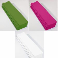 10 fogli di carta crespa di vari colori e formati