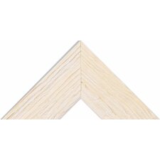 Marco de madera H750 cristal antirreflejos 10x15 cm blanco