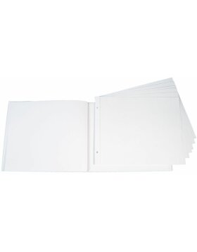 Refill sheets for post bound album Krea Exacompta 15"x11.5" whit