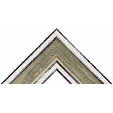 Marco de madera H460 verde barro 21x30 cm cristal antirreflejo