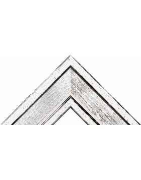 Marco de madera H460 plata 25x38 cm cristal normal
