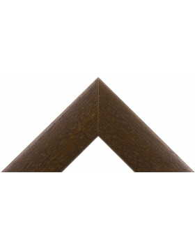 Rama drewniana H220 ciemnobrązowa 10x30 cm szkło antyrefleksyjne