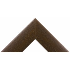 Marco de madera H220 marrón oscuro 40x50 cm cristal antirreflejos