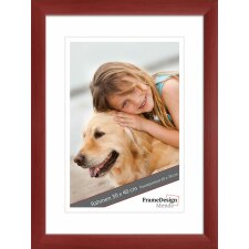 wooden frame H220 red 50x70 cm anti reflective glass