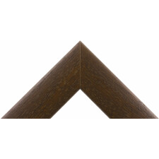 Marco de madera H220 marrón oscuro 15x15 cm espejo cristal