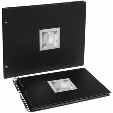 Exacompta Álbum de fotos con rosca Ceremonia 37x29 cm 40 páginas negro