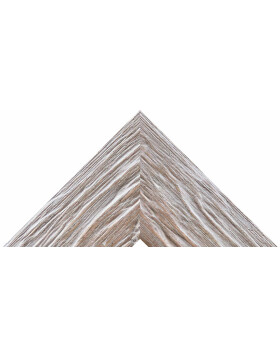 Rama drewniana H380 dąb bielony 20x60 cm szkło antyrefleksyjne