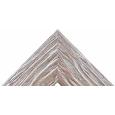Holzrahmen H380 eiche, weiß gekalkt 20x60 cm Normalglas