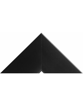 Marco de madera H380 negro 60x60 cm espejo cristal