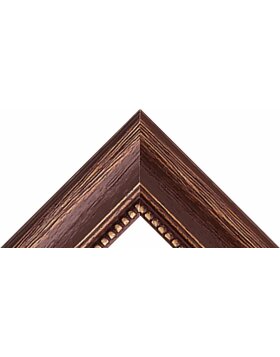 Marco de madera casa de campo 25x38 cm marco vacío marrón