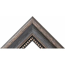 Marco de madera casa de campo 42x60 cm negro cristal normal