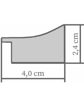 Holzrahmen H620 Antik 30x40 cm schwarz Antireflexglas