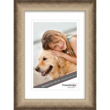 wooden frame H620 ivory 10x30 cm anti reflective glass
