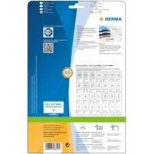 Étiquettes Premium a4, blanches 38,1x21,2 mm papier mat 650 pcs.