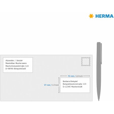 HERMA Etiketten A4 gelb 70x37 mm Papier matt 480 Stück