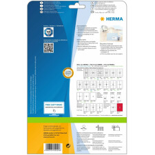 Étiquettes dadresse Premium A4, blanches 63,5x38,1 mm papier mat 525 pcs.