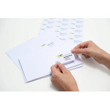 Étiquettes dadresse Premium A4, blanches 63,5x38,1 mm papier mat 525 pcs.