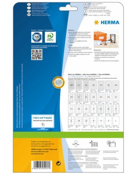 Etiketten Premium A4, wei&szlig; 105x42,3 mm Papier matt...