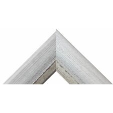 Marco de madera H640 blanco 13x13 cm cristal antirreflejos