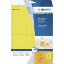 HERMA Etiketten A4 neon-gelb 99,1x67,7 mm Papier matt 160 Stück
