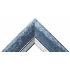 Cornice in legno H640 blu 20x20 cm vetro acrilico
