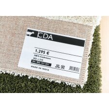 Etichette tessili A4 bianche 199,6x143,5 mm rimovibili in acetato di seta 50 pz.