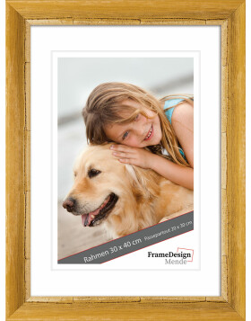 wooden frame H640 yellow 10x15 cm empty frame