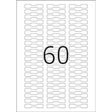 Étiquettes annulaires HERMA A4 blanches 49x10 mm papier mat opaque 1500 pièces