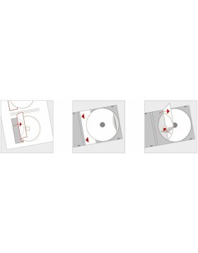 HERMA CD-Etiketten A4 weiß Ø 116 mm Papier matt blickdicht 50 Stück