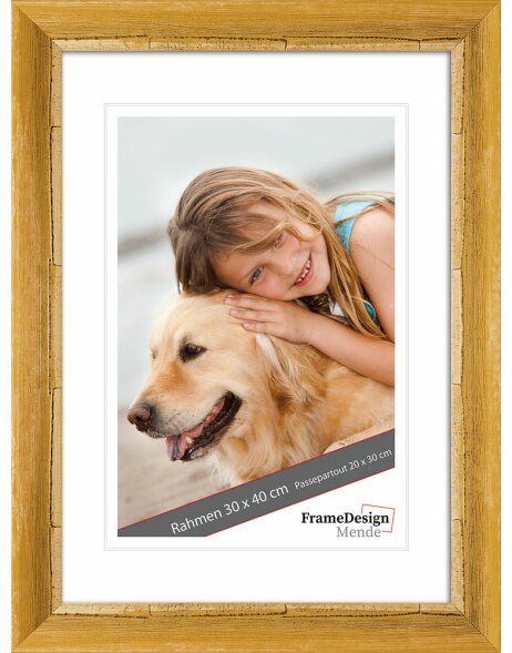 wooden frame H640 yellow 40x40 cm empty frame