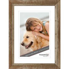 wooden frame H640 brown 10x10 cm glass museum