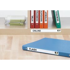 File spine labels white ring binder 192x25,4 A4 250p
