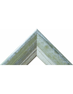 Marco de madera H640 verde 13x13 cm cristal normal