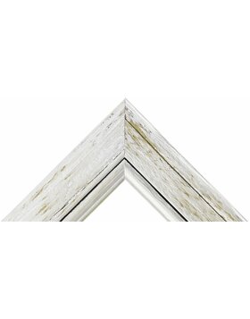 Marco de madera H660 blanco 10x20 cm cristal antirreflejos
