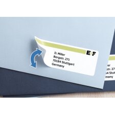 Etykiety adresowe a4 biale 96x50,8 mm papier repozycjonowalny mat 250 szt.