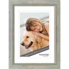 wooden frame H660 gray 13x13 cm glass museum
