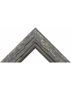 Marco de madera H660 negro 20x60 cm cristal normal