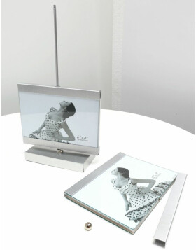 Deknudt Draaitoren in zilver voor 4 fotos in 10x15 cm
