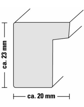 Kunststoffrahmen Jerez, Schwarz, 15 x 20 cm